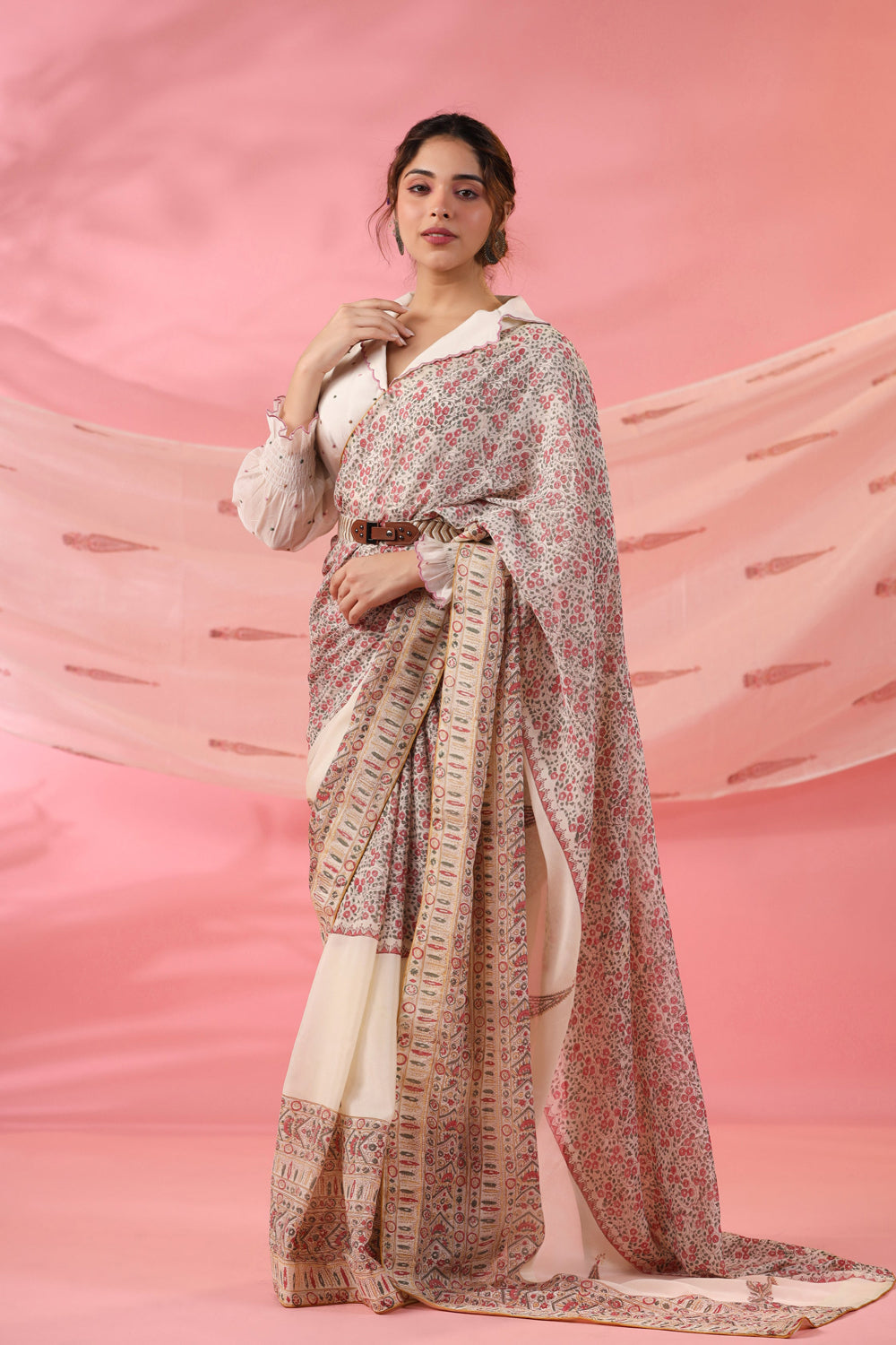 Gulposh Drape Saree