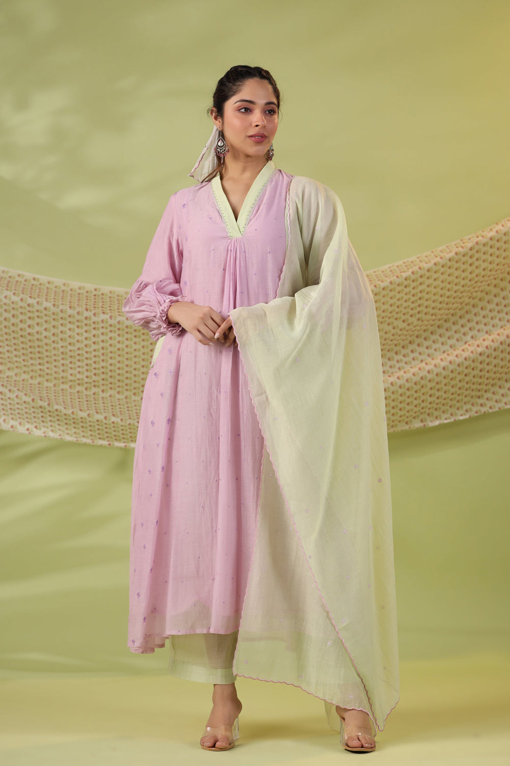 Lilac Garden Kurta Set