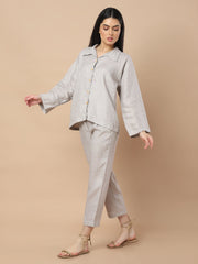 Cozy Chic: Hemp Cord Shirt & Pants Set