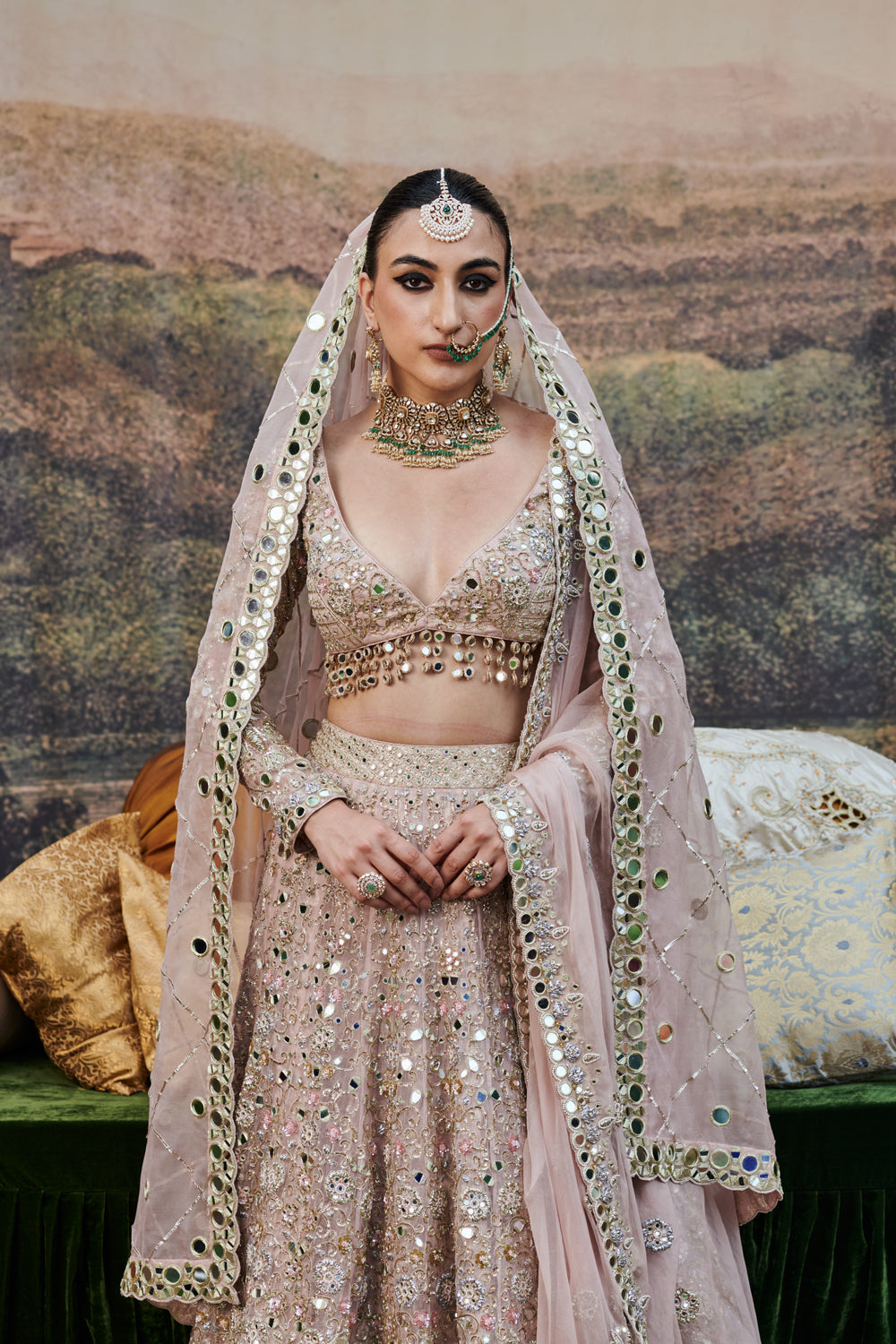 Rang De Gulaab Lehenga And Veil