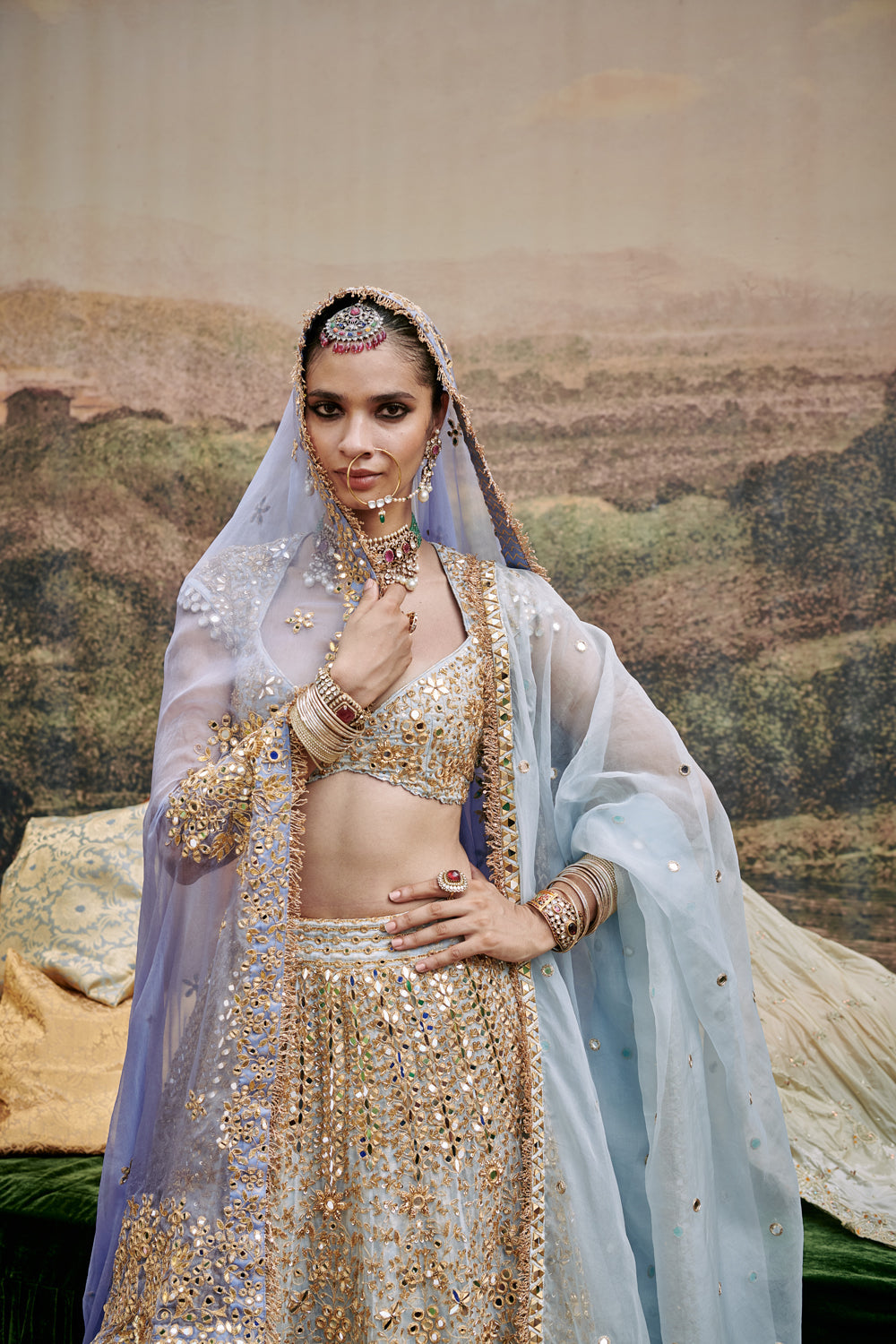 Khwab Sitara Lehenga And Veil