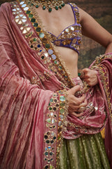 Azal Sheesh Lehenga