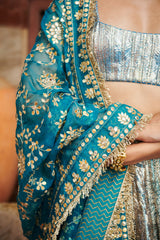 Aasmani Lampi Lehenga