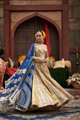 Chaandi- Sona Stripes Lampi Lehenga