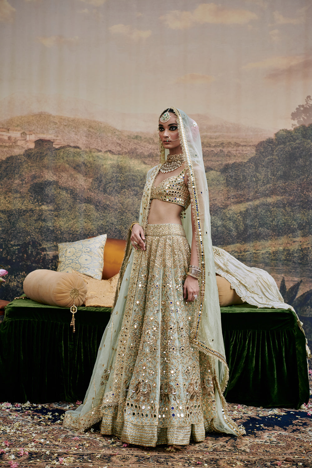 Noor Jahan Lehenga And Veil