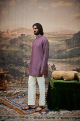 Varn-Harit Makhmal Sherwani Set