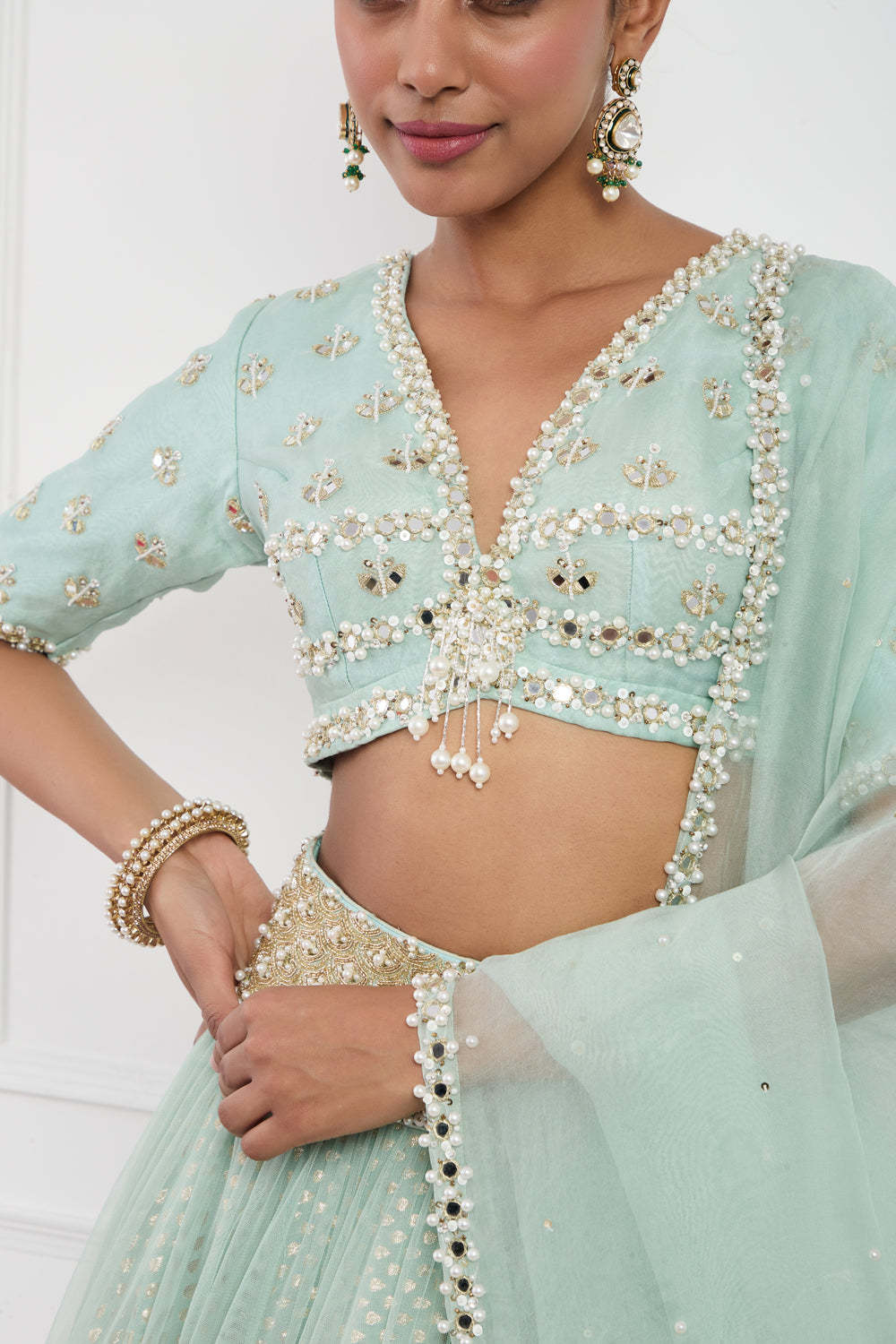 Sky Blue Lehnga Set