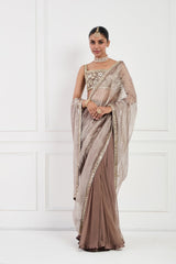 Mocha Muse Saree Set