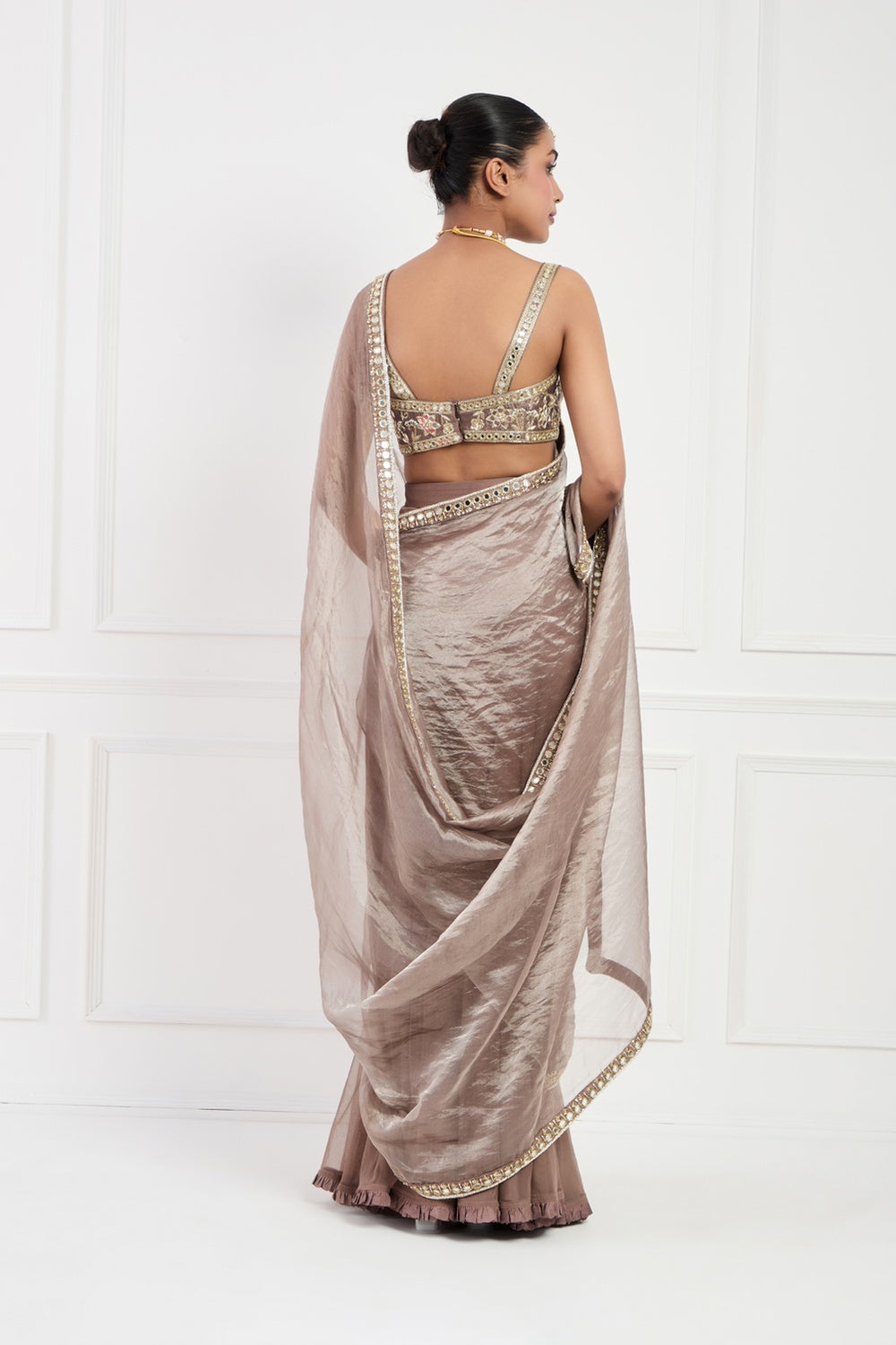 Mocha Muse Saree Set