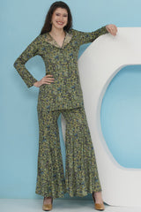 Green Blazer with Sharara