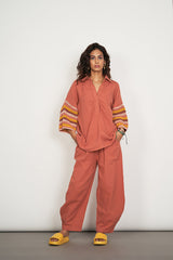 Aarde Co-Ord Set Rust Brown