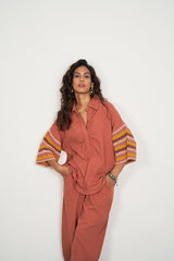 Aarde Co-Ord Set Rust Brown