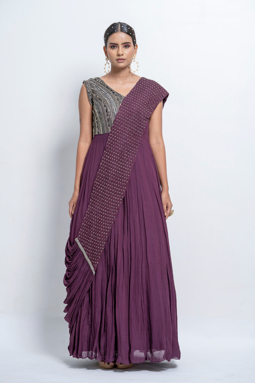 Saree Drape Gown