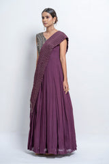 Saree Drape Gown