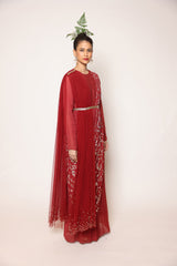 Maroon Concept Saree