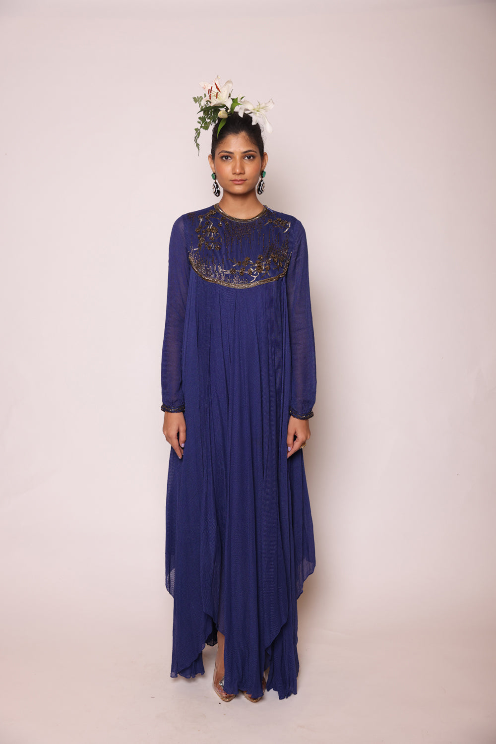 Ink Blue Assymetrical Dress