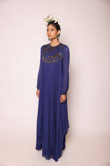 Ink Blue Assymetrical Dress