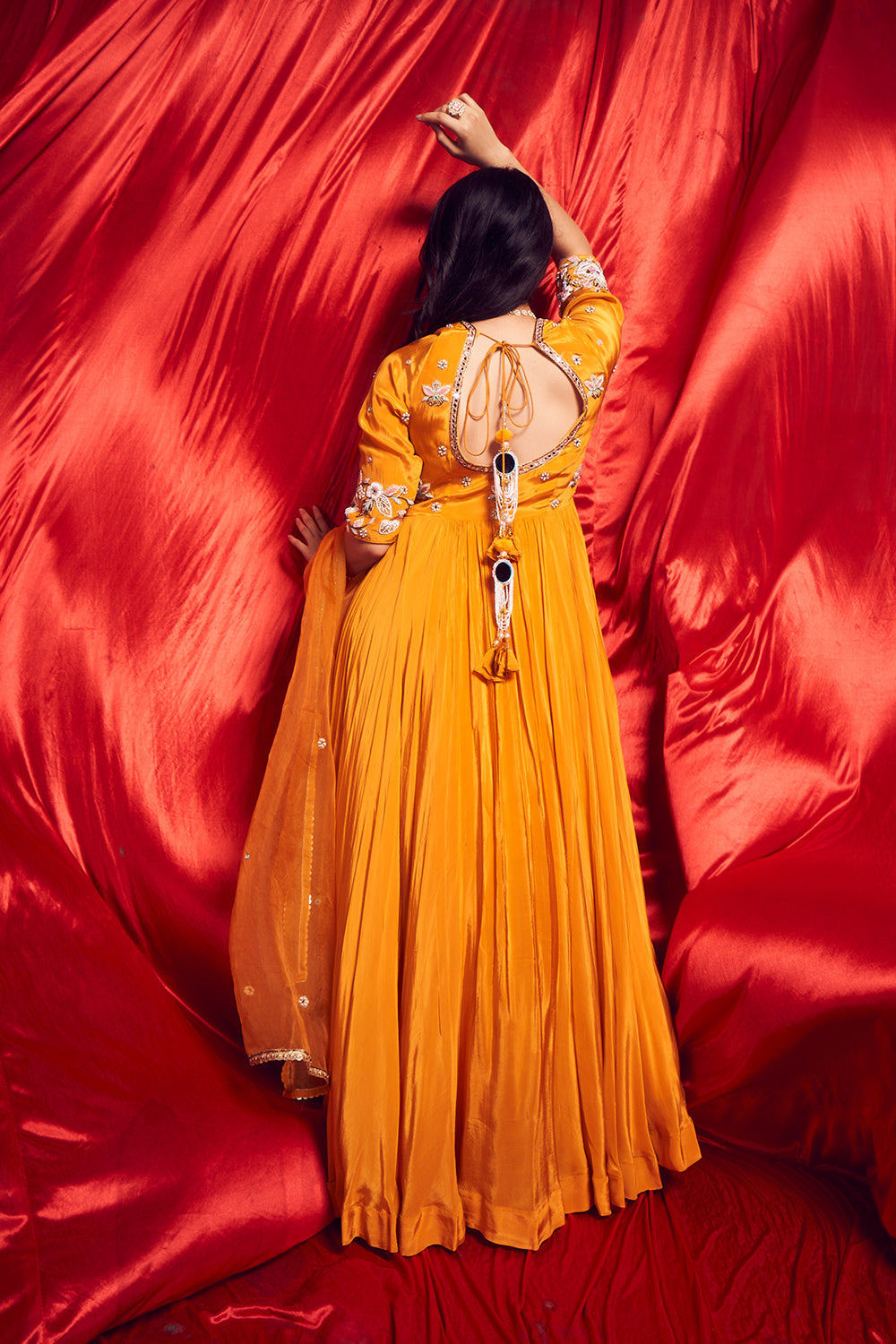 Topaz Yellow Anarkali Suit