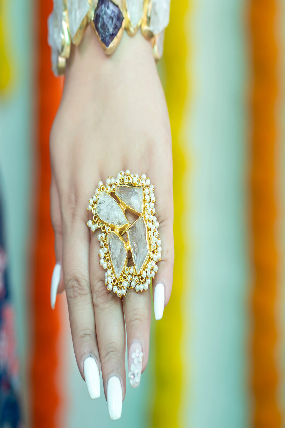 Crystal Statement Ring