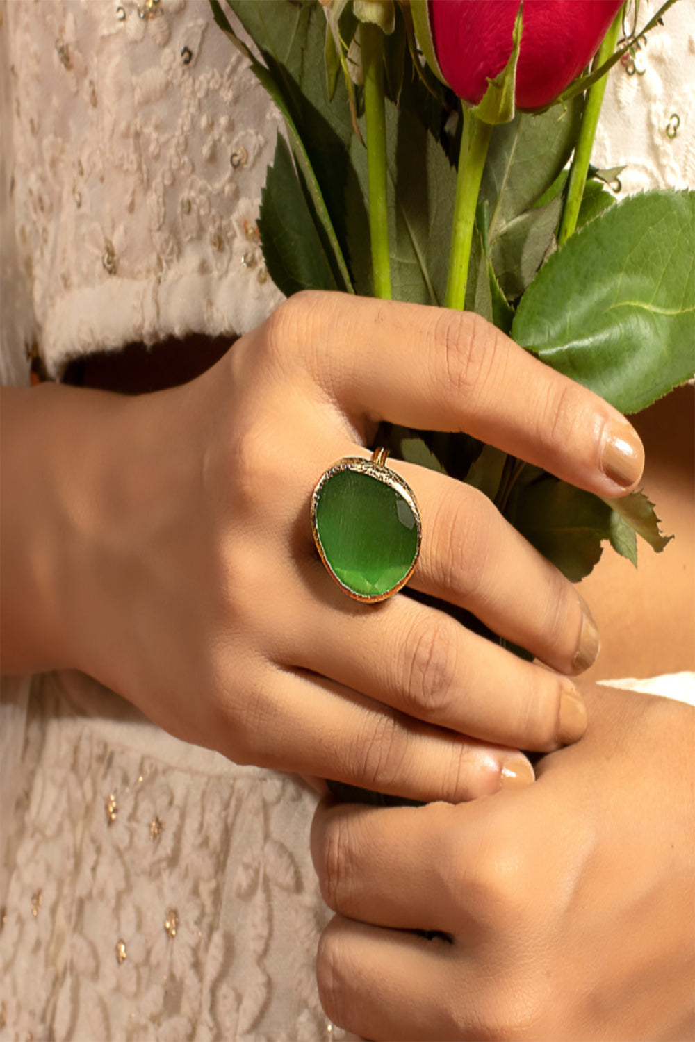 Green Monalisa Ring