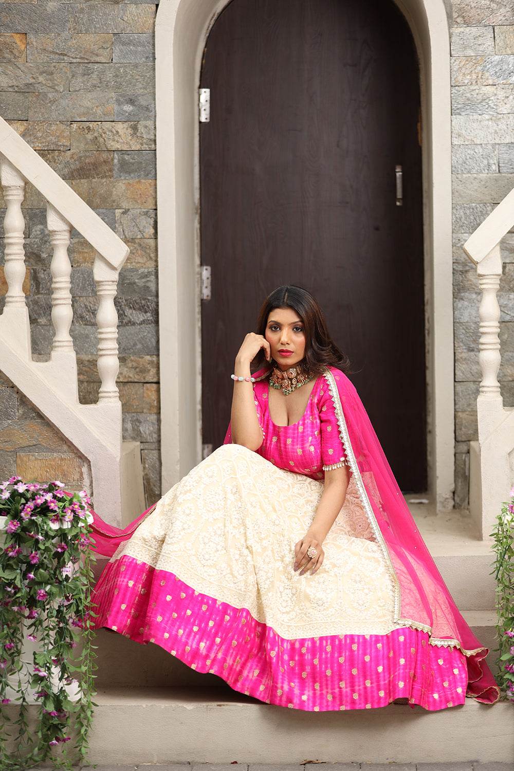 Lucknowi Lehenga Set