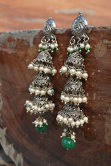 Peacock Long Jhumkas