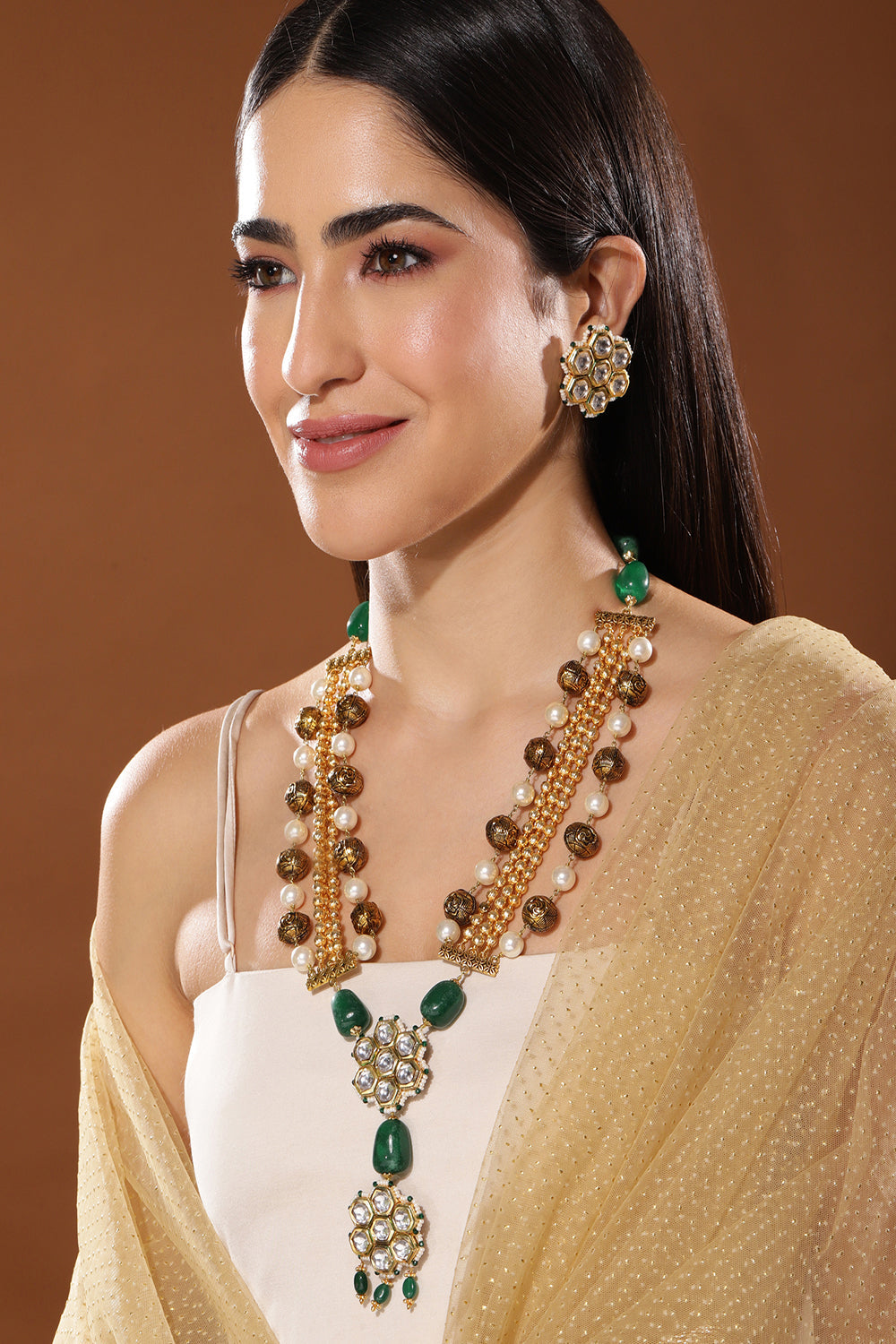 Ornate Phulkari Necklace Set