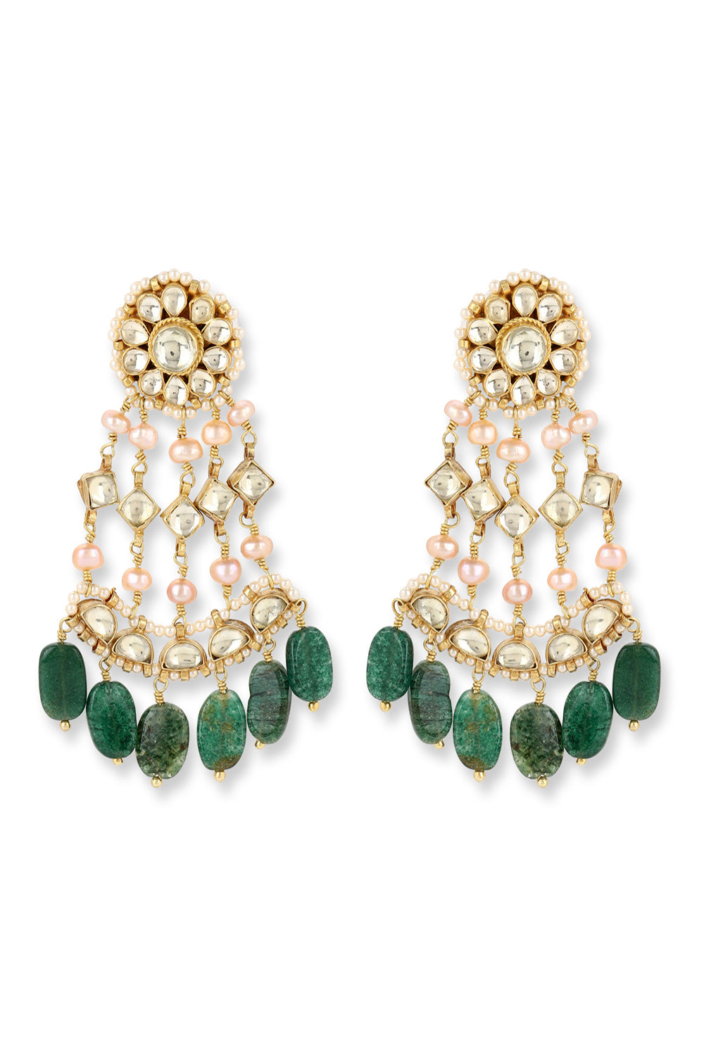 Passa Earrings Dark Green