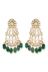 Passa Earrings- Dark Green