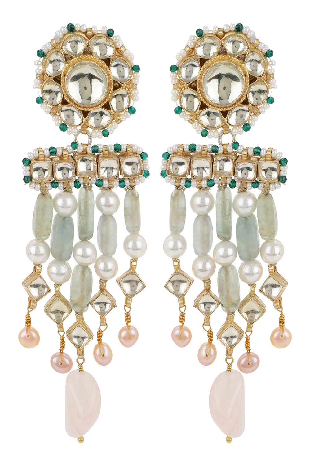 Chauki Polki Earrings