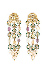 Polki Jaali Earrings