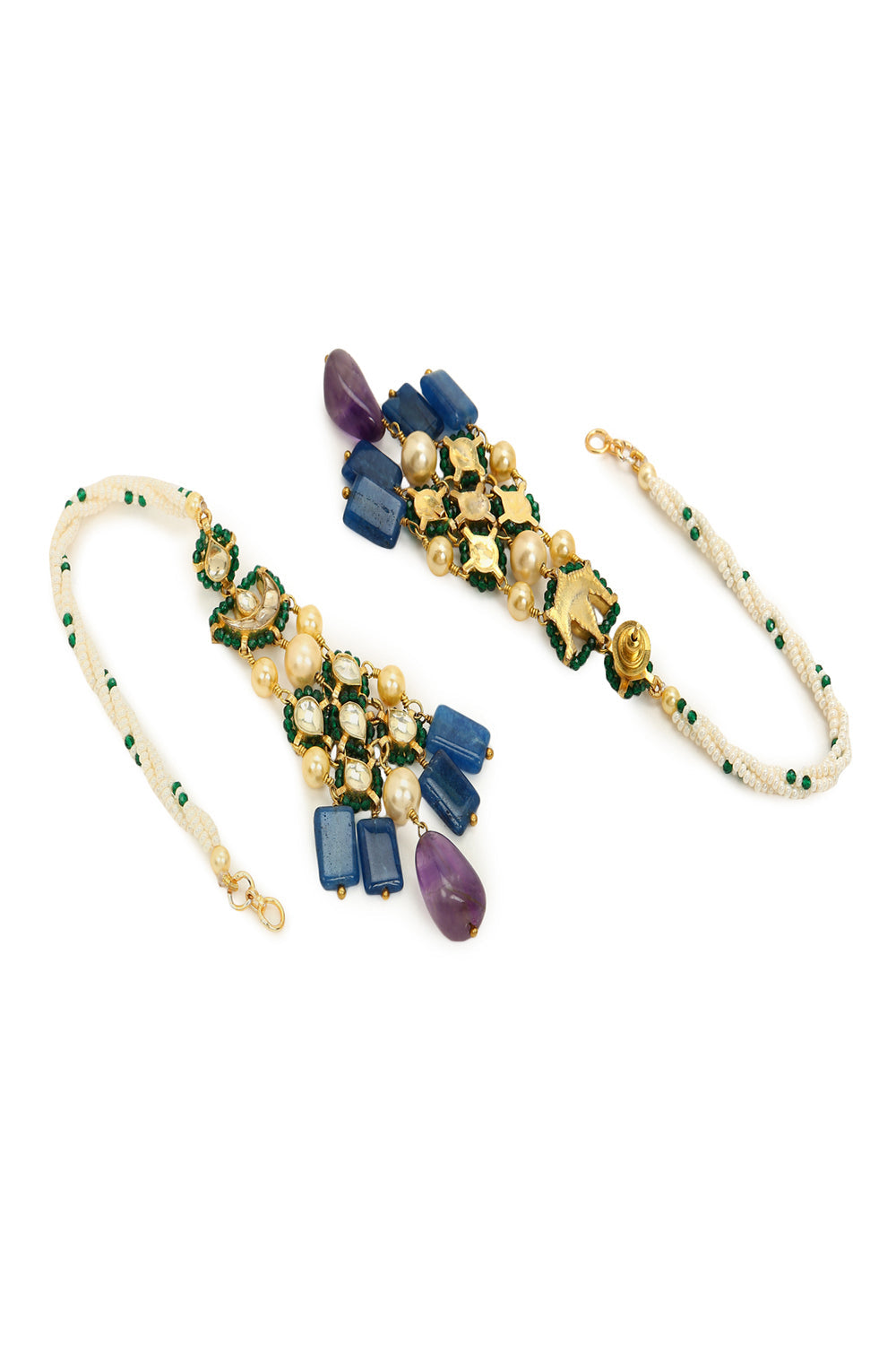 Jalpari Earrings- Blue Purple