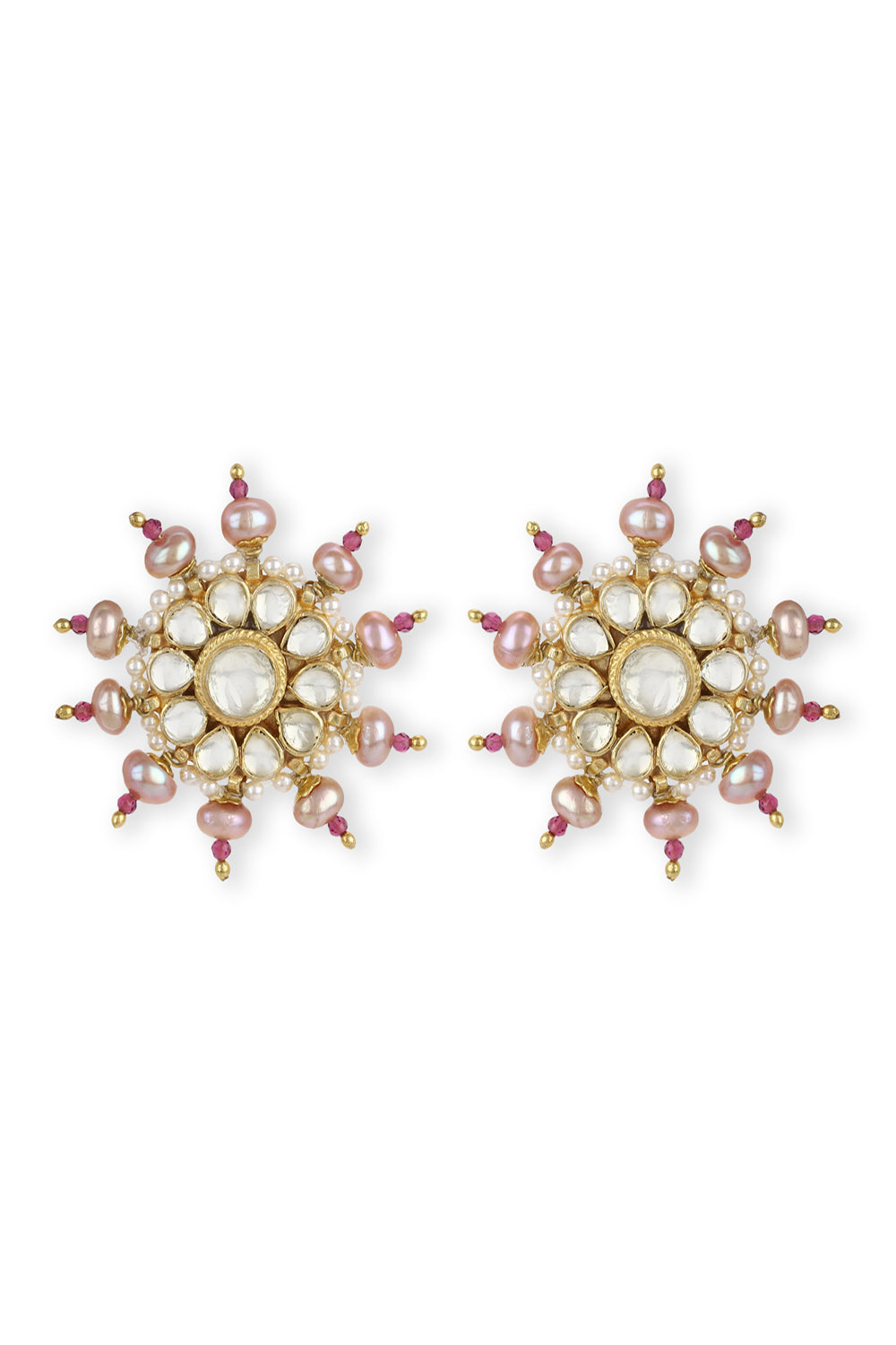 Tarameen Studs- Pink Pearl