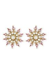 Tarameen Studs- Pink Pearl