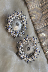 Gardishi Blue Tip Earrings