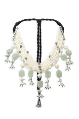 Bird Cheed Choker- Sage Green