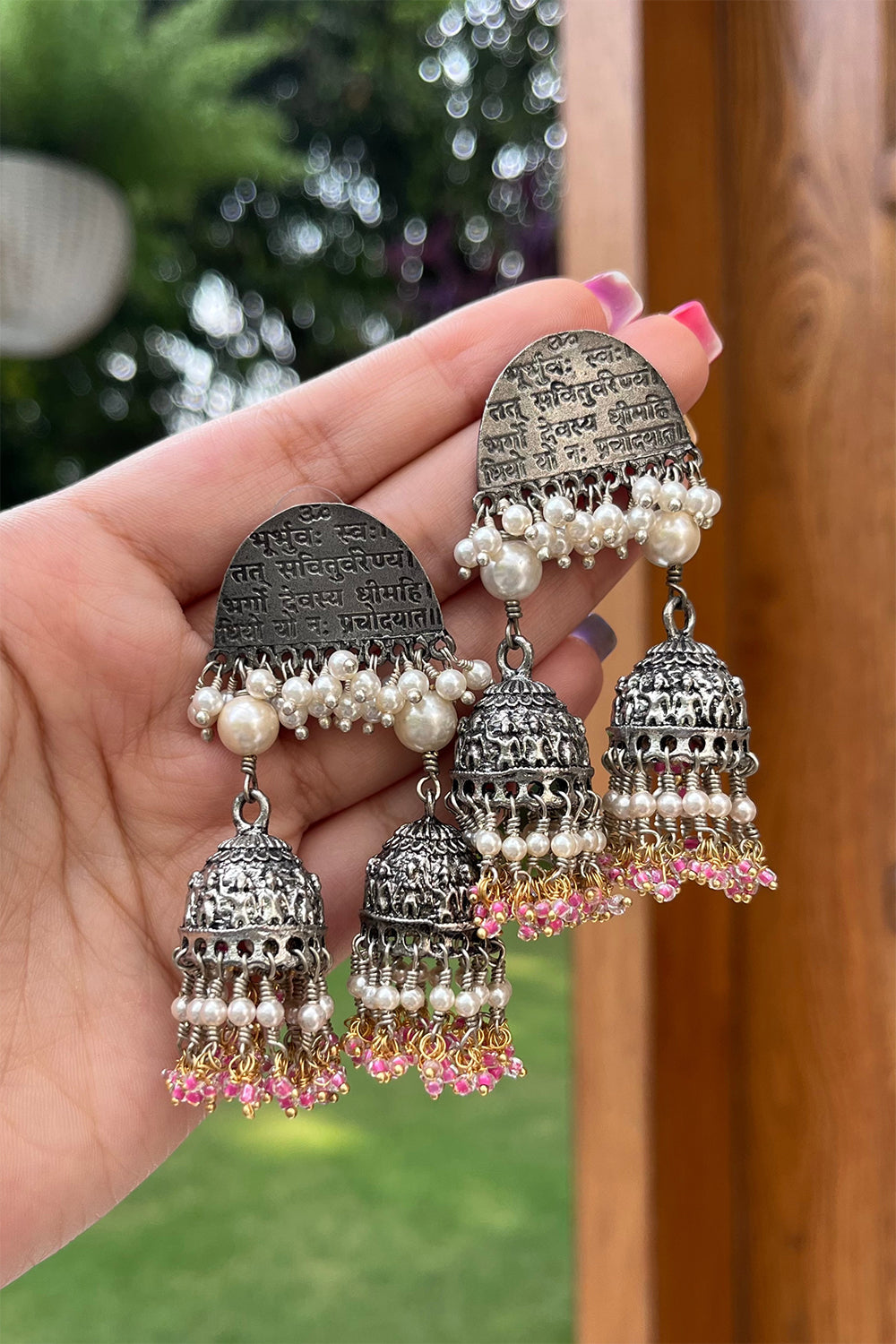 Mantra Figure Jhumkis