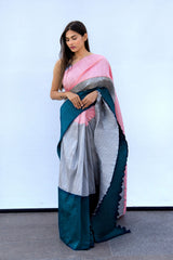 Silver Silhoutte Saree