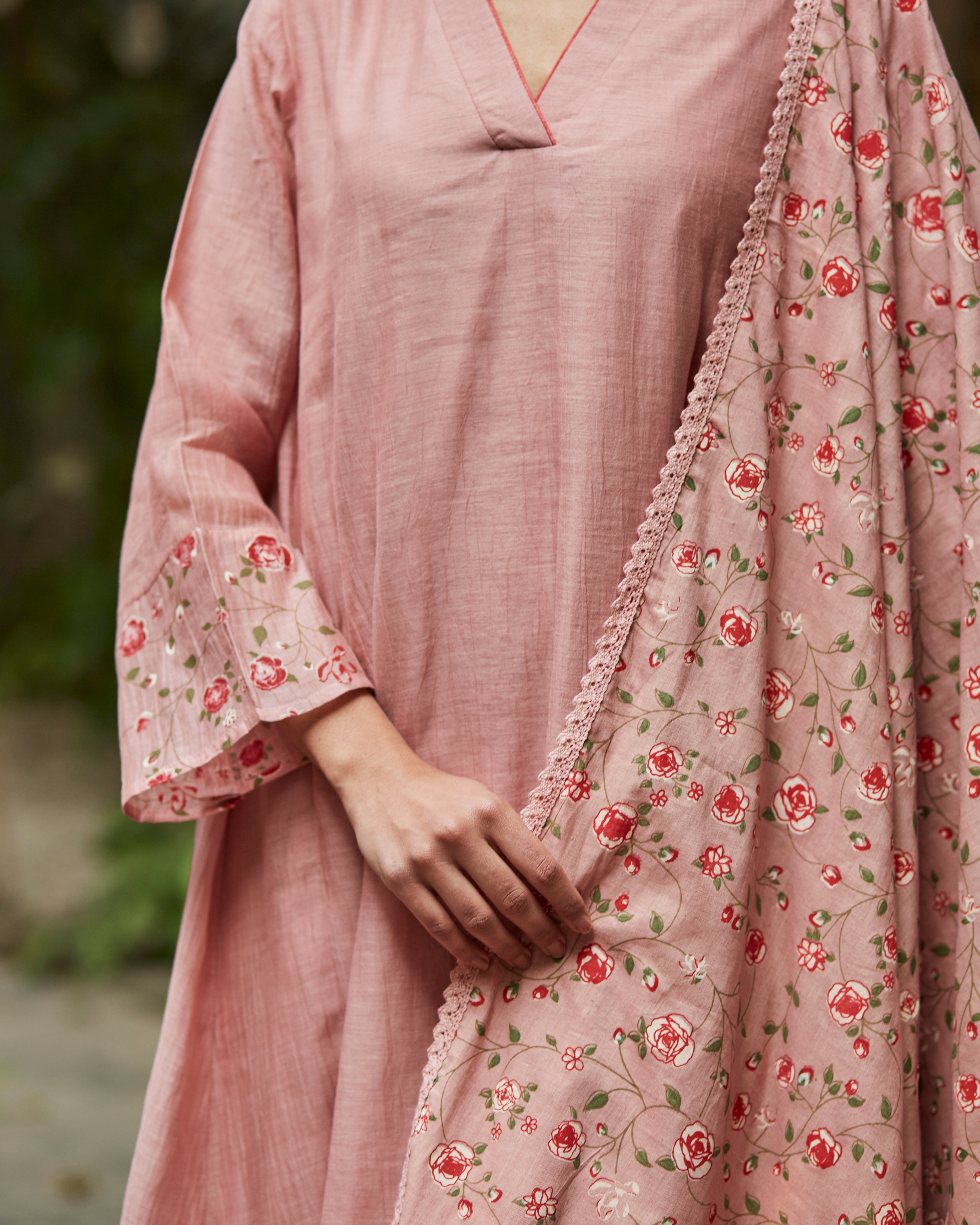 Old Rose Kurta Set