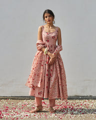 Old Rose  Anarkali Set