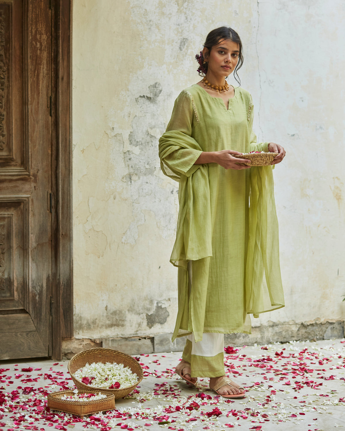 Pista Green  Kurta Set