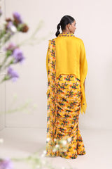 Marigold Saree