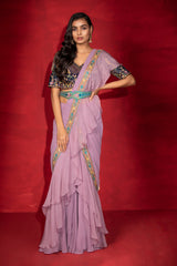 Cera Ruffle Drape Saree