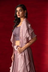 Espirit Drape Choli Lehenga