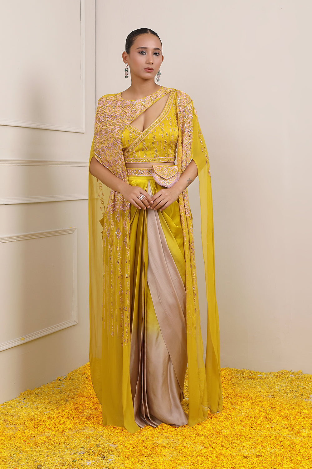 Syra Saree Cape Set