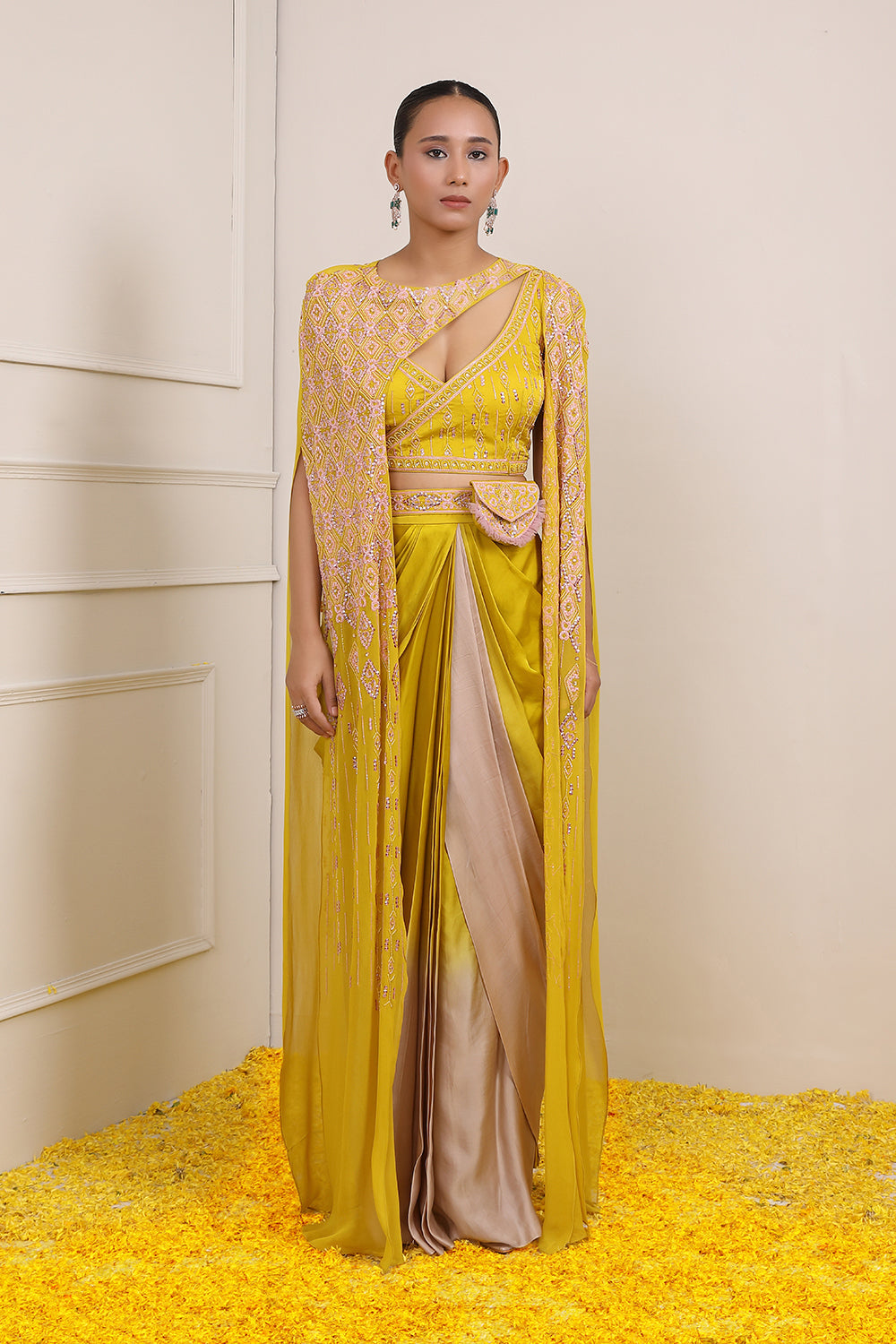 Syra Saree Cape Set