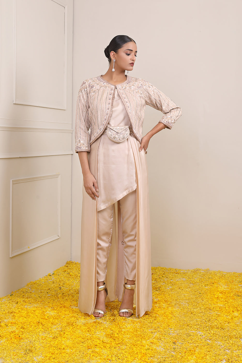 Tahira Cape Suit