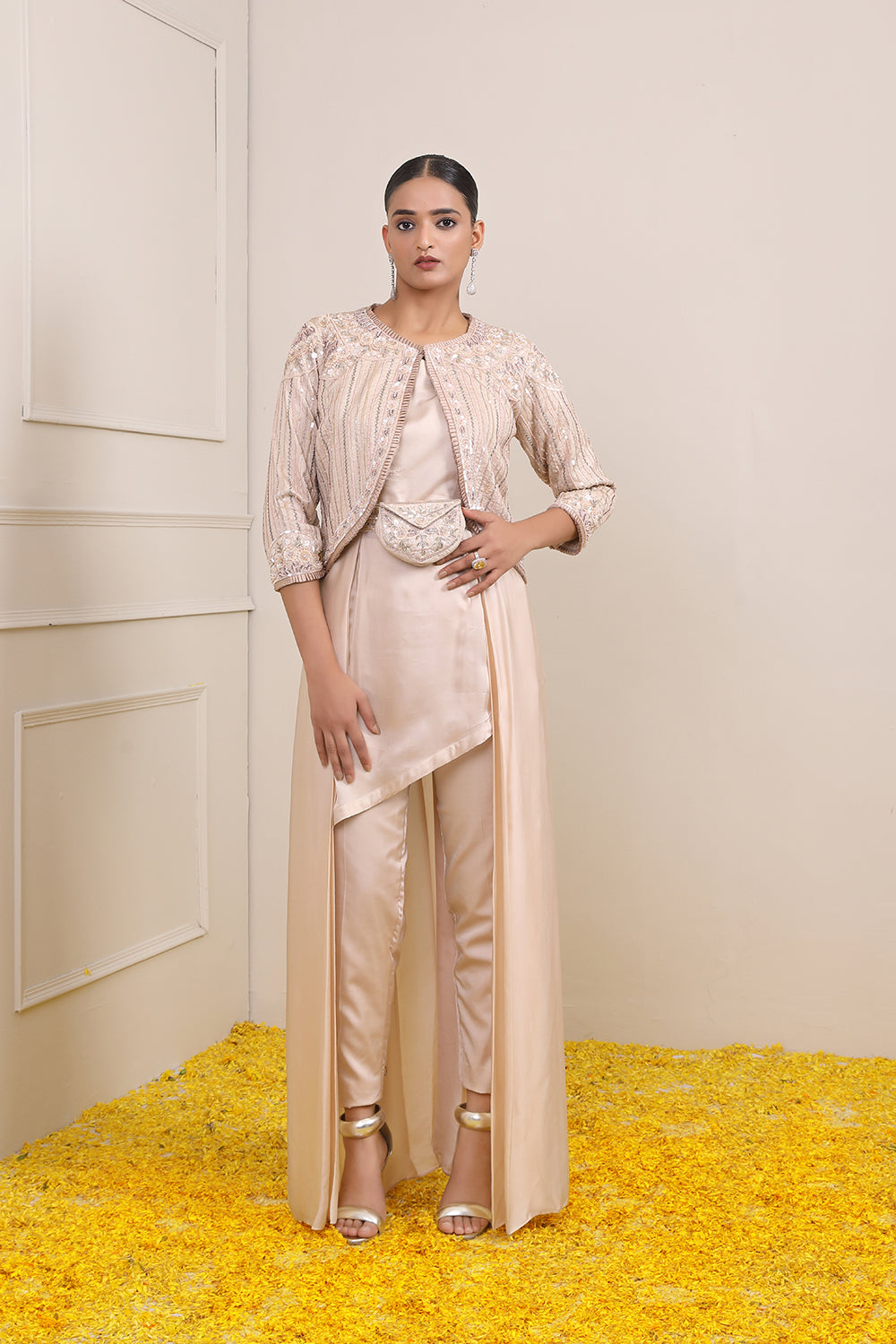 Tahira Cape Suit