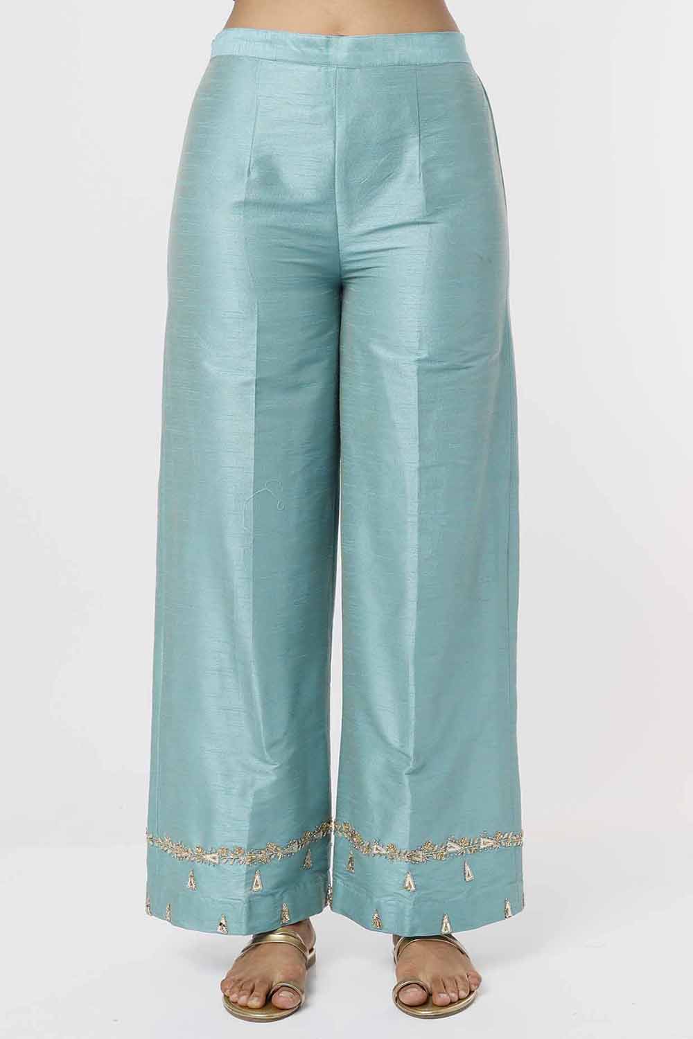 Sky Blue Kurta And Pants Set