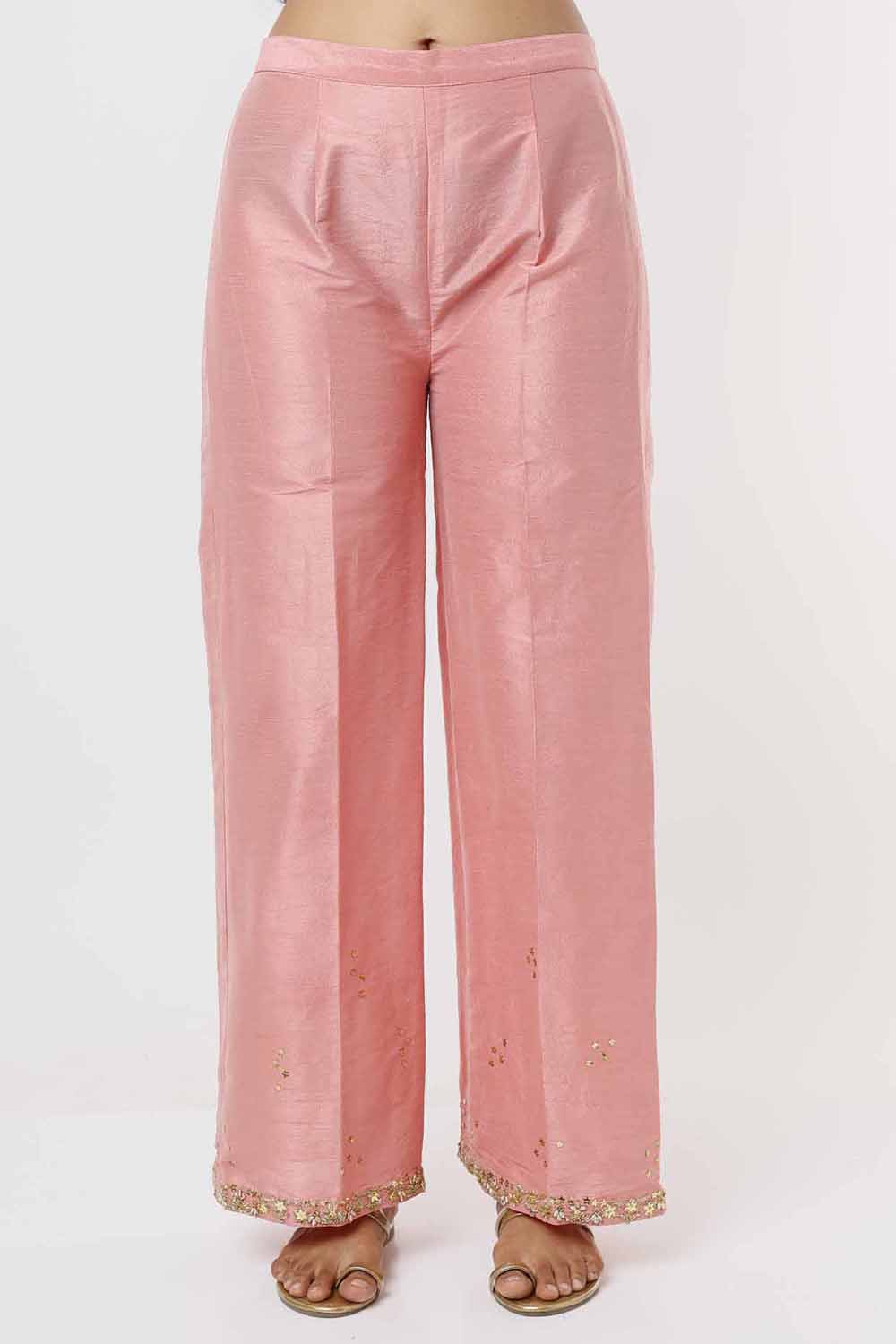 Rose Pink Kurta And Pants Set